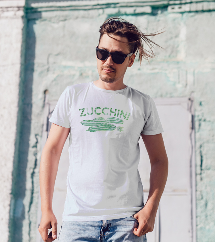 Pearl Charles Zucchini Trio Veggie Print T-Shirt