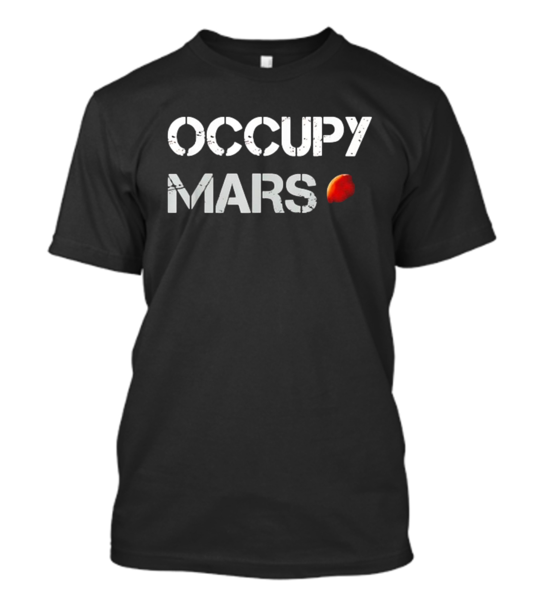 Elon Musk Occupy Mars Astronaut Space Concept T-Shirt