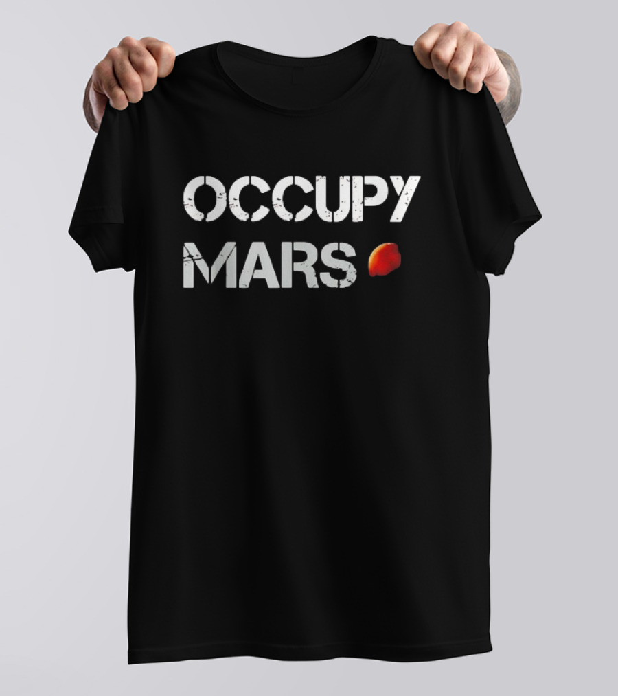 Elon Musk Occupy Mars Astronaut Space Concept T-Shirt
