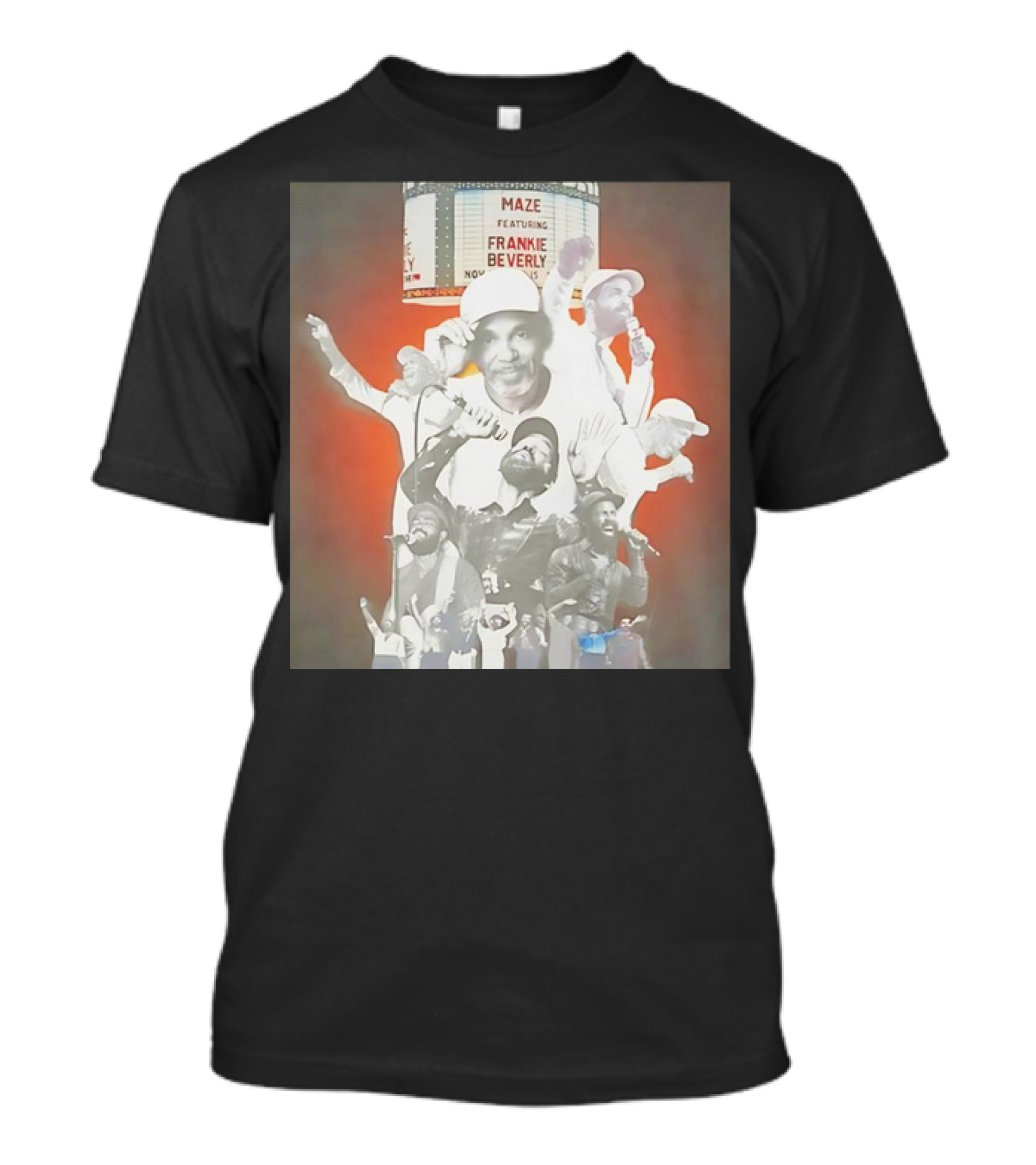 Naima Cochrane #Musicsermon Frankie Beverly Maze Featuring Concert Collage T-Shirt