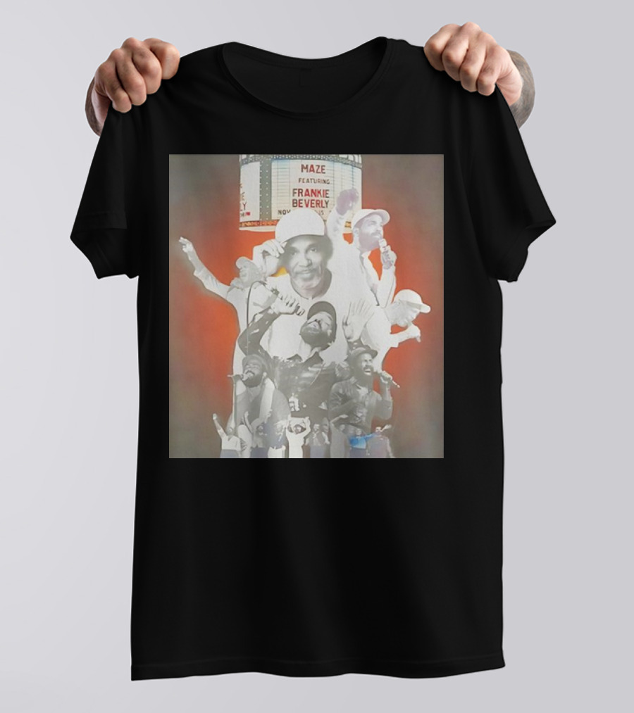 Naima Cochrane #Musicsermon Frankie Beverly Maze Featuring Concert Collage T-Shirt