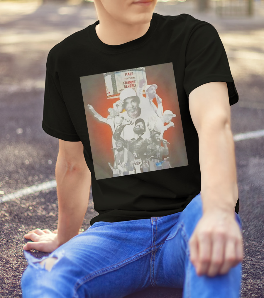 Naima Cochrane #Musicsermon Frankie Beverly Maze Featuring Concert Collage T-Shirt