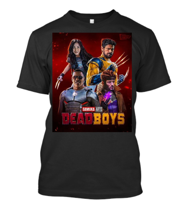 Samuka Arts DeadBoys Marvel Characters Wolverine Deadpool Blade Gambit X-23 T-Shirt