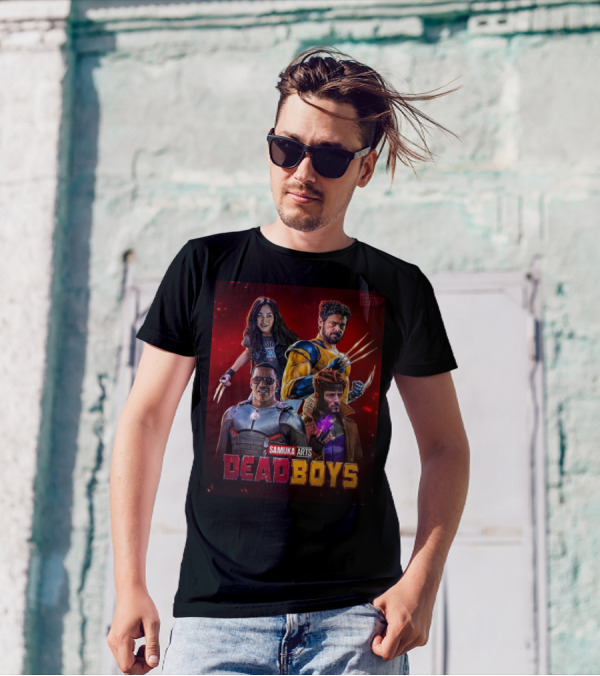 Samuka Arts DeadBoys Marvel Characters Wolverine Deadpool Blade Gambit X-23 T-Shirt