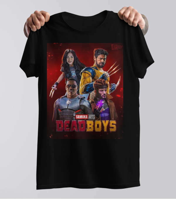 Samuka Arts DeadBoys Marvel Characters Wolverine Deadpool Blade Gambit X-23 T-Shirt