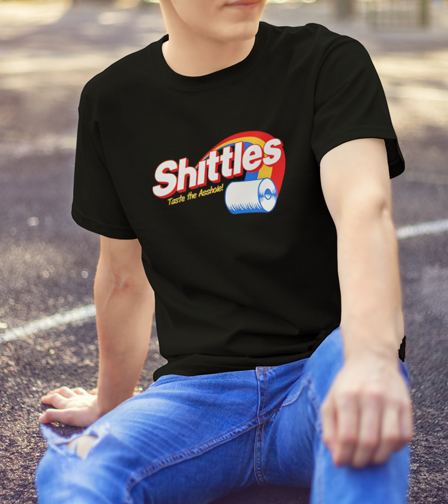 Shittles Taste The Asshole Toilet Paper T-Shirt