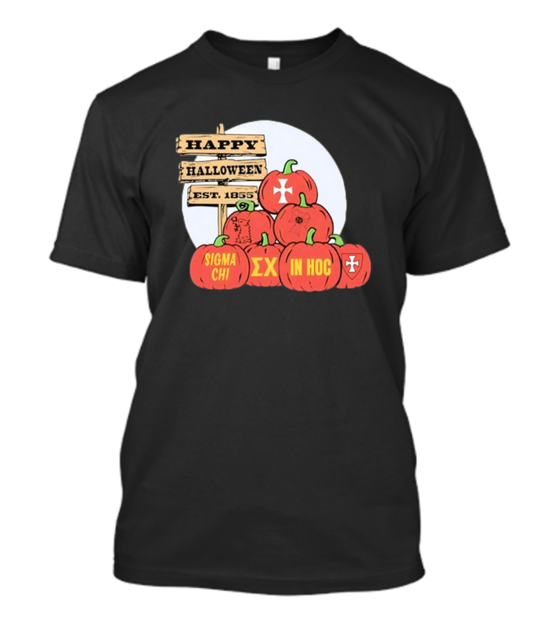 Happy Halloween 2024 Sigma Chi ΣΧ In Hoc Est. 1855 T-Shirt