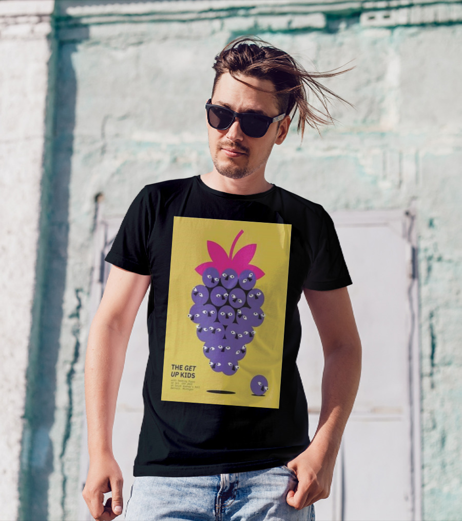 The Get Up Kids Concert Poster October 6 2024 Saint Andrew’s Hall Detroit Michigan Retro Grape T-Shirt