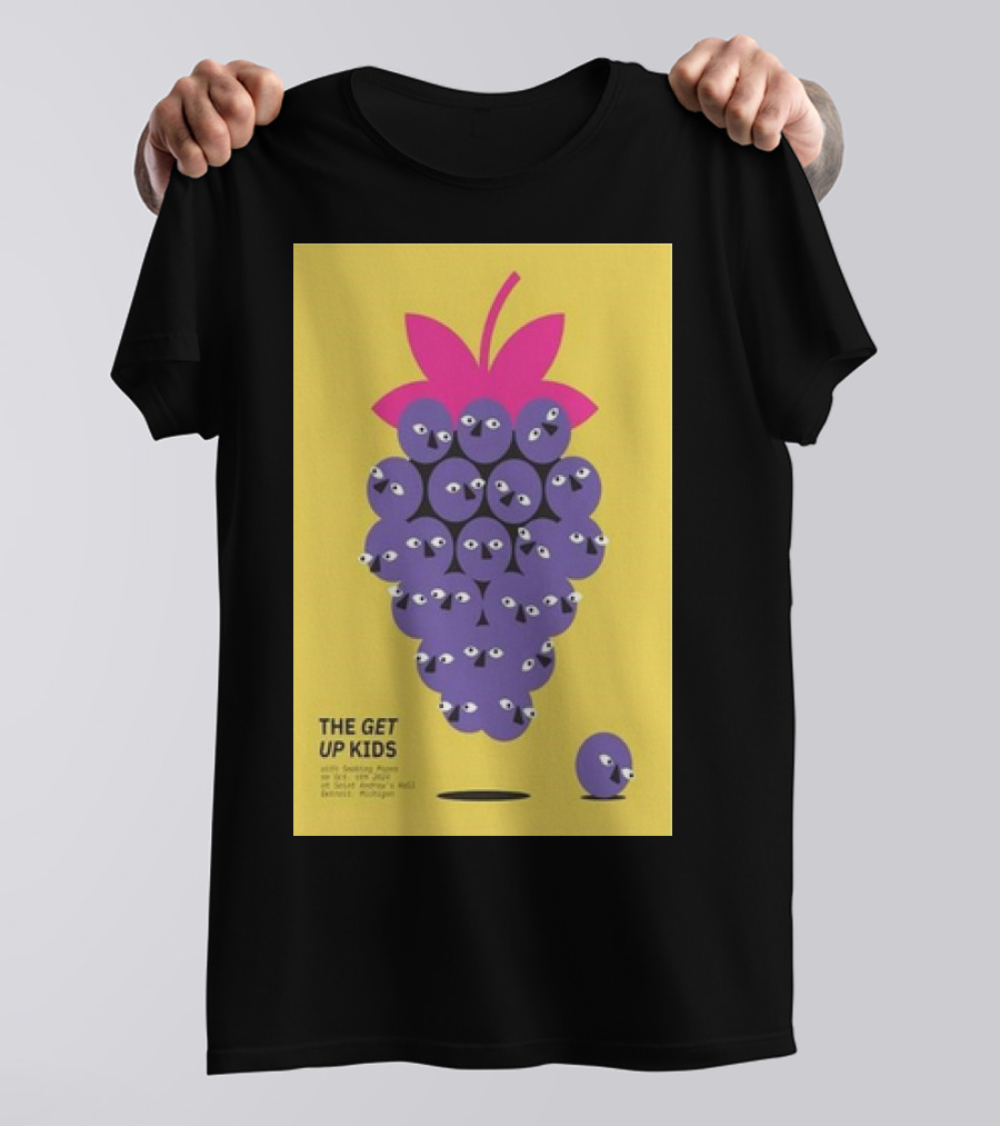 The Get Up Kids Concert Poster October 6 2024 Saint Andrew’s Hall Detroit Michigan Retro Grape T-Shirt