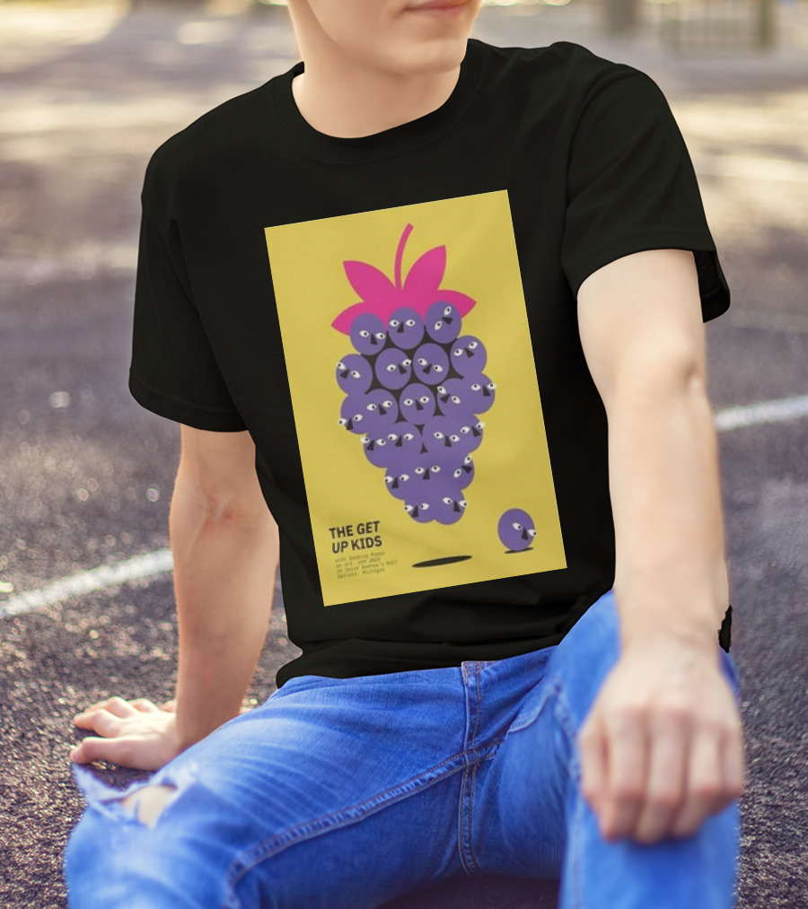 The Get Up Kids Concert Poster October 6 2024 Saint Andrew’s Hall Detroit Michigan Retro Grape T-Shirt