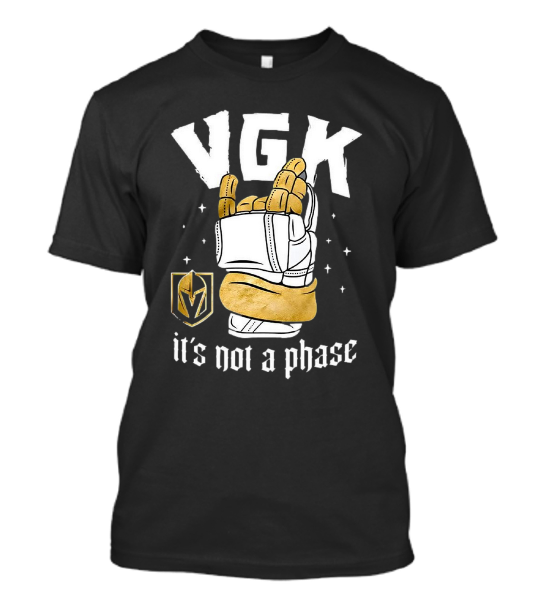 VGK Vegas Golden Knights It's Not A Phase Hockey Glove Gesture T-Shirt