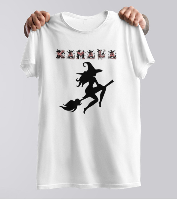 Kamala 2024 Halloween Witch Hat Ghost Election Premium T-Shirt