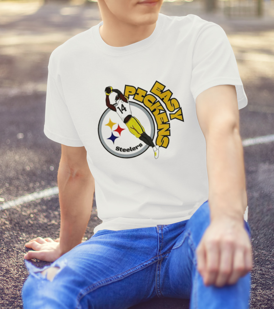 Easy Pickens Steelers Pittsburgh Football Dog Pet T-Shirt