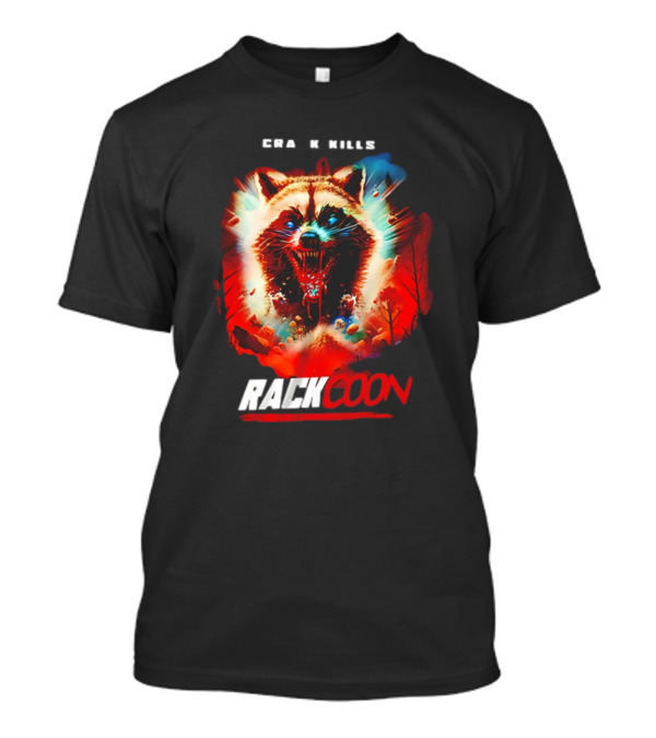 Raccoon Crack Kills Movie Graphic With Intense Visuals T-Shirt