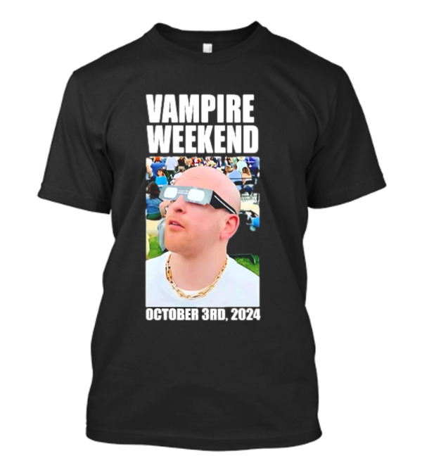 Vampire Weekend October 3rd 2024 Face Rapper Queens Despot Only Time Was Again Us T-Shirt