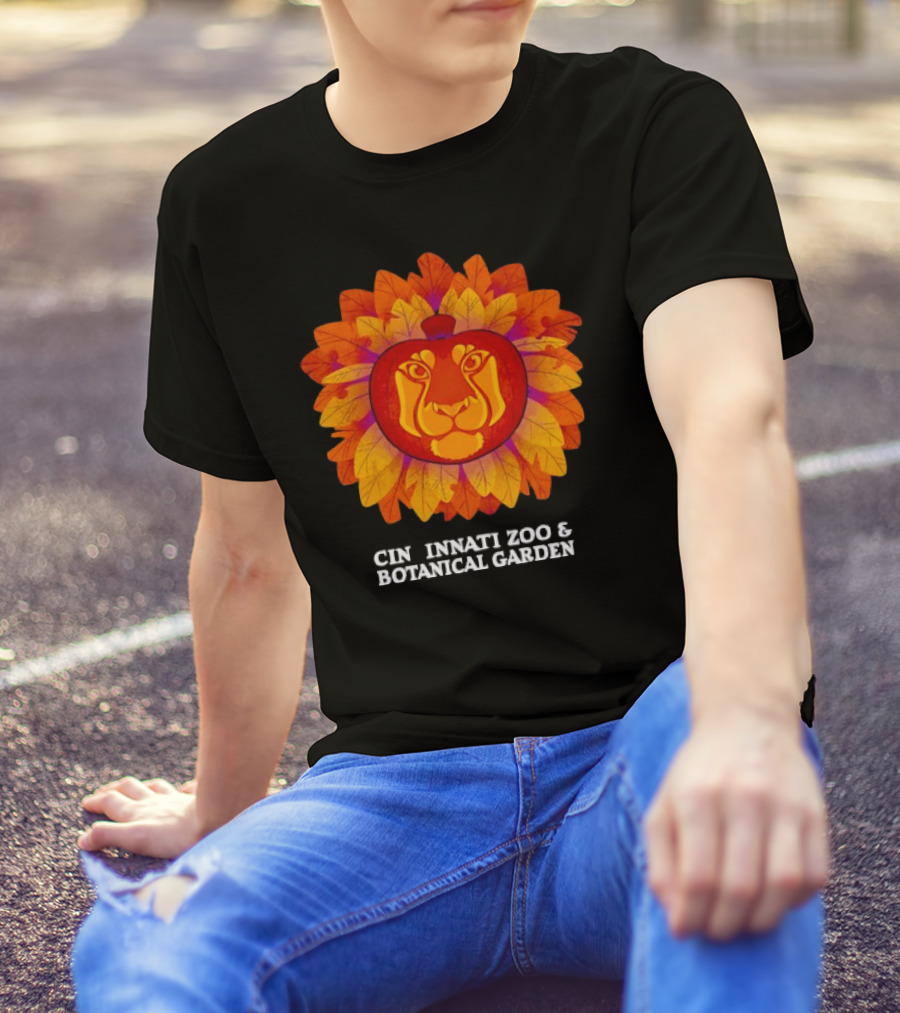 Lion Pumpkin Glow Cincinnati Zoo And Botanical Garden T-Shirt