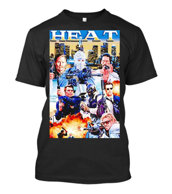 HEAT Dwyane Wade LeBron James Classic Action Movie Crossover T-Shirt