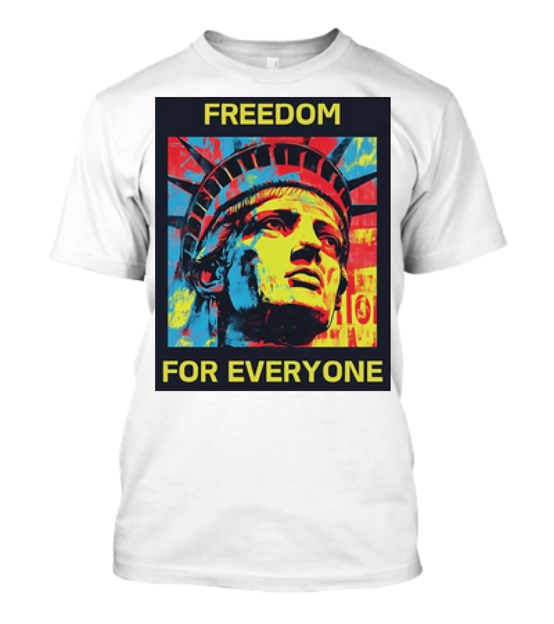 Kamala Freedom For Everyone Collection Vibrant Statue Of Liberty T-Shirt