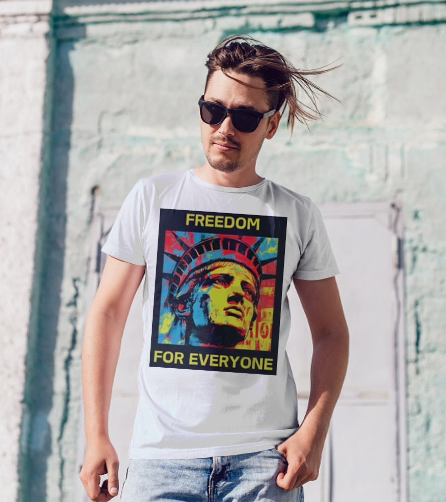 Kamala Freedom For Everyone Collection Vibrant Statue Of Liberty T-Shirt