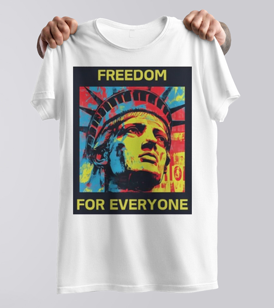 Kamala Freedom For Everyone Collection Vibrant Statue Of Liberty T-Shirt