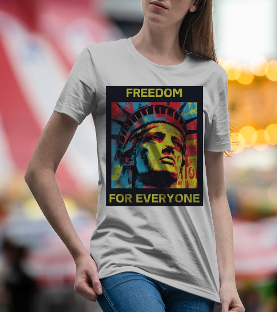 Kamala Freedom For Everyone Collection Vibrant Statue Of Liberty T-Shirt