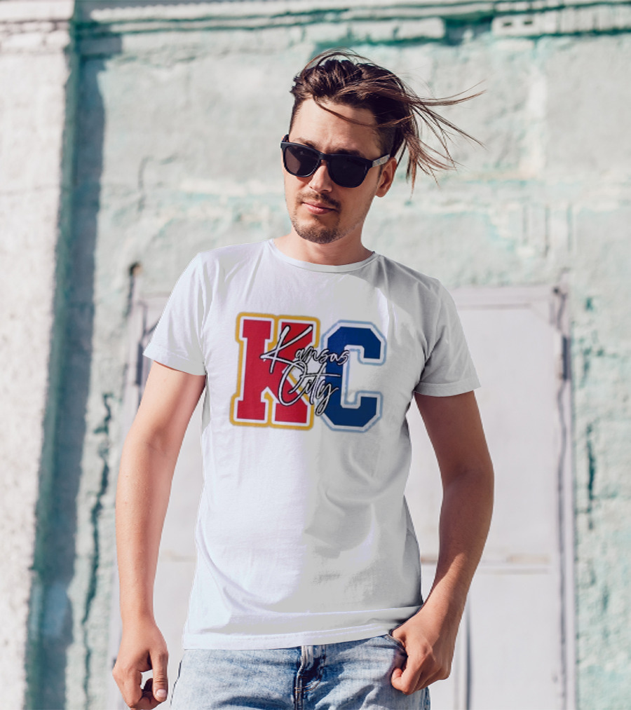 Kansas City Chiefs Royals Red Blue KC Kansas City T-Shirt
