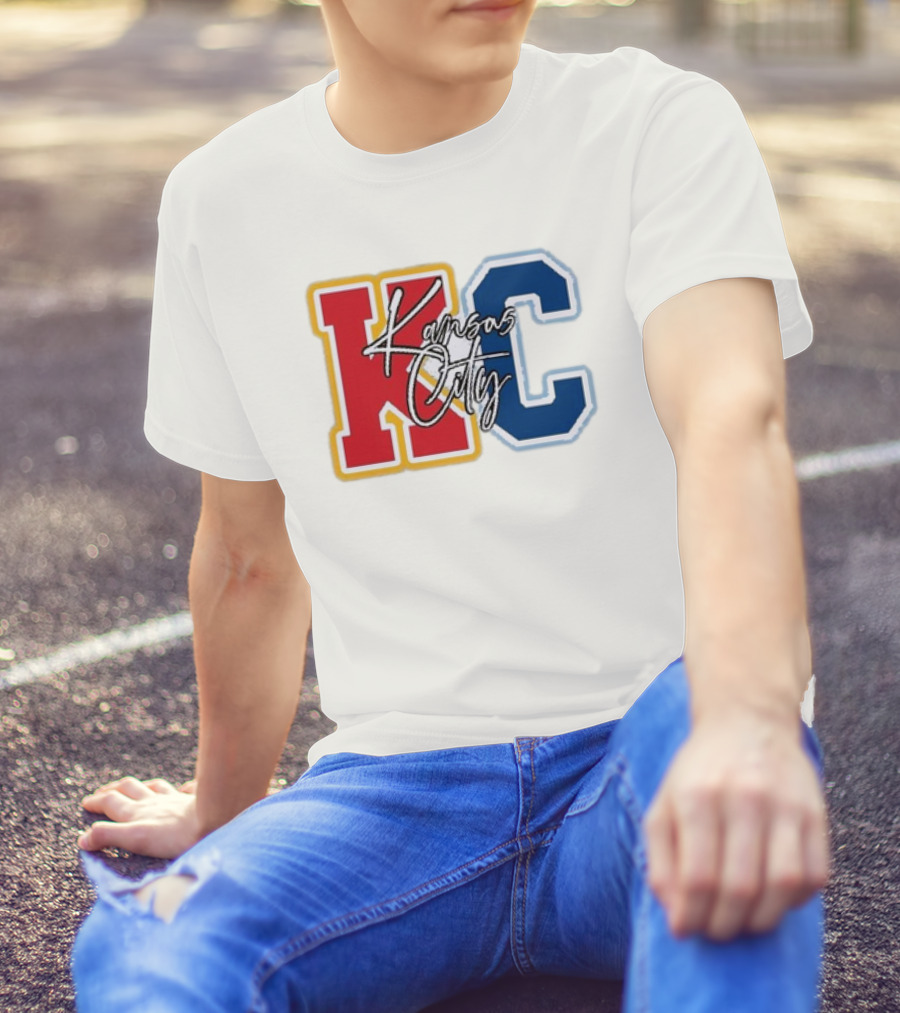 Kansas City Chiefs Royals Red Blue KC Kansas City T-Shirt