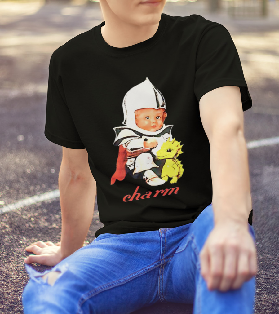Clairo Charm Dragon Knight Baby With Yellow Creature T-Shirt