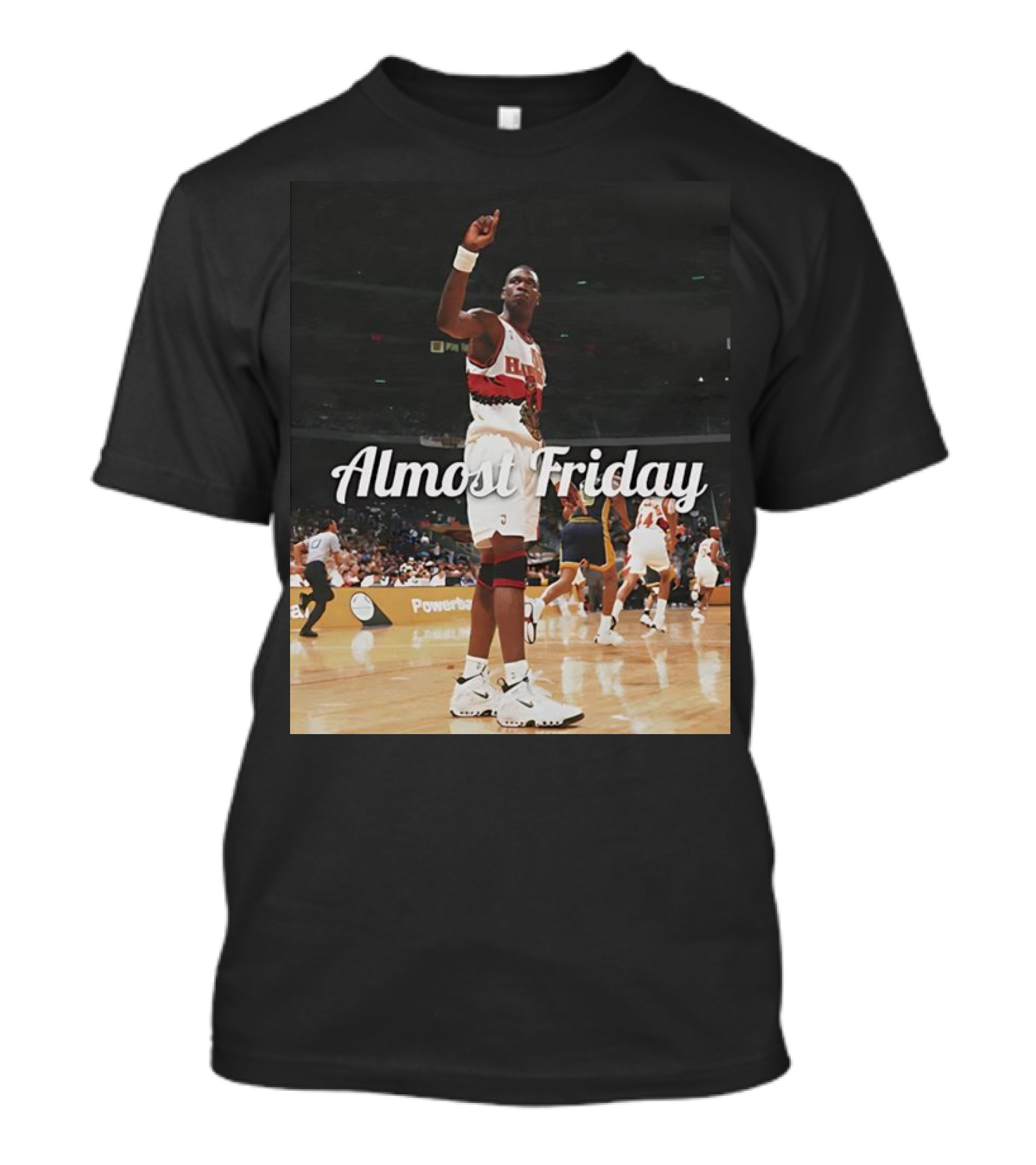 Dikembe Mutombo Houston Rockets Basketball Almost Friday T-Shirt