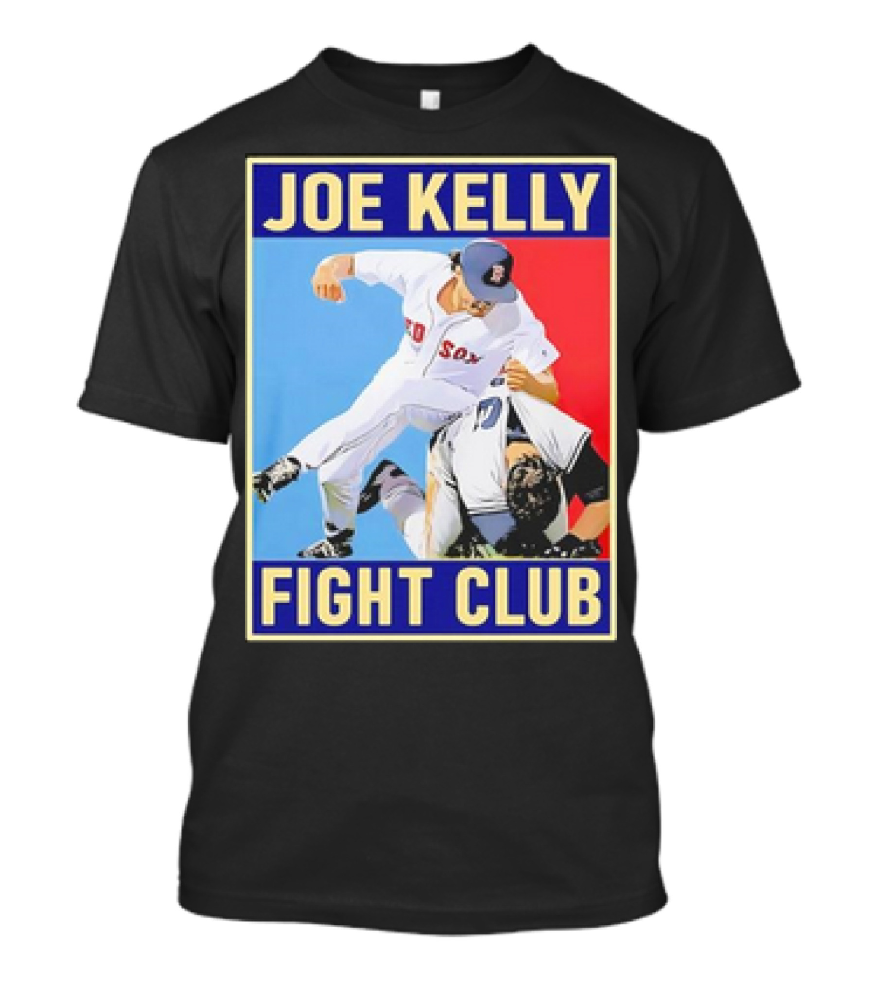 Joe Kelly Fight Club Red Sox Baseball Retro T-Shirt