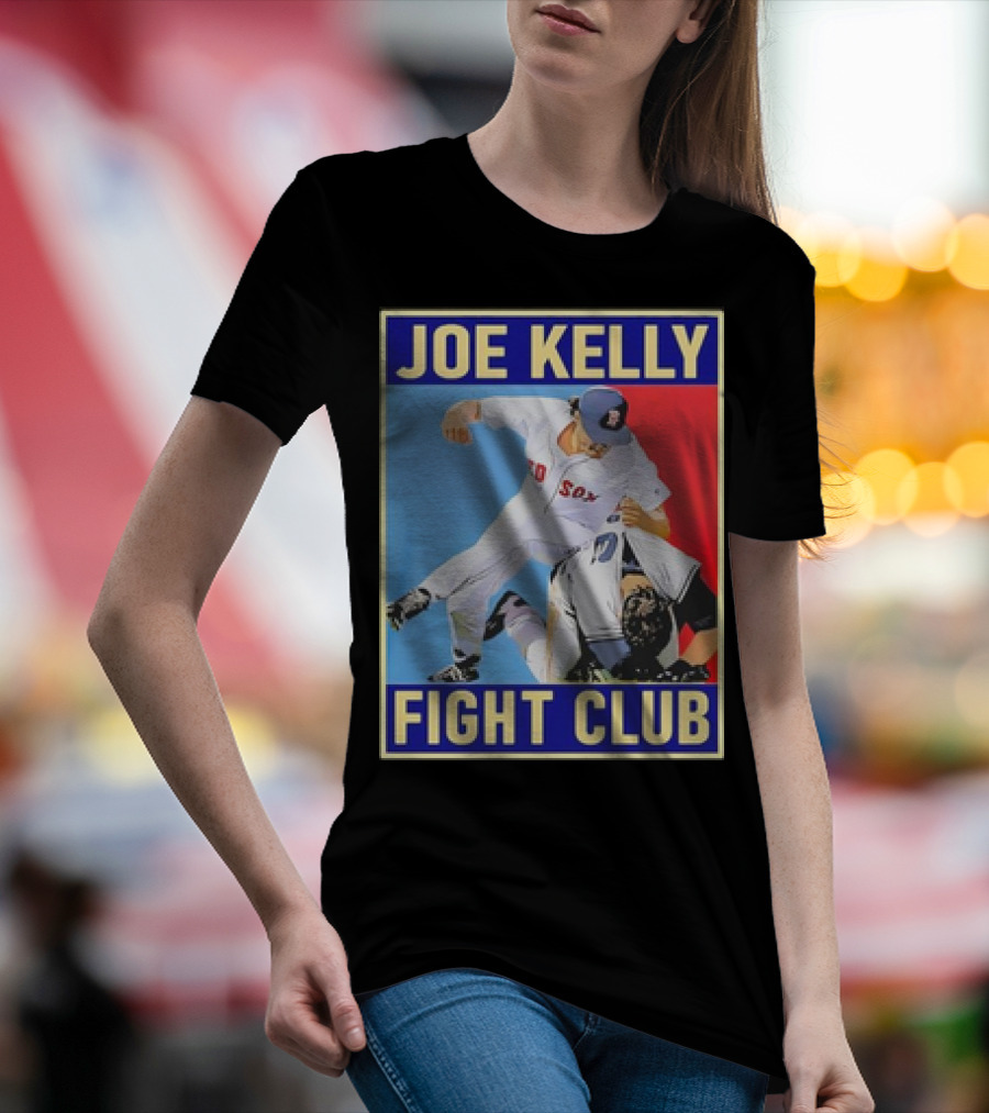 Joe Kelly Fight Club Red Sox Baseball Retro T-Shirt