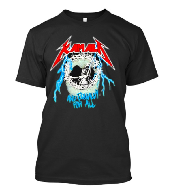 Kamala Harris Rock Style And Equality For All Lightning Election T-Shirt