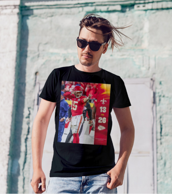 Kansas City Chiefs 26-13 Victory Over New Orleans Saints T-Shirt