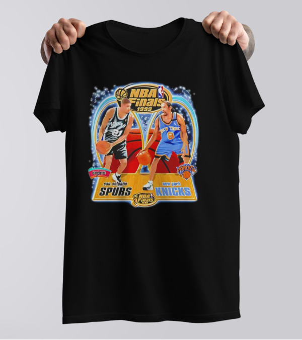 NBA Finals 1999 San Antonio Spurs Vs New York Knicks Duncan Sprewell T-Shirt
