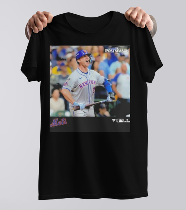 Pete Alonso New York Mets 2024 MLB Postseason Excitement T-Shirt