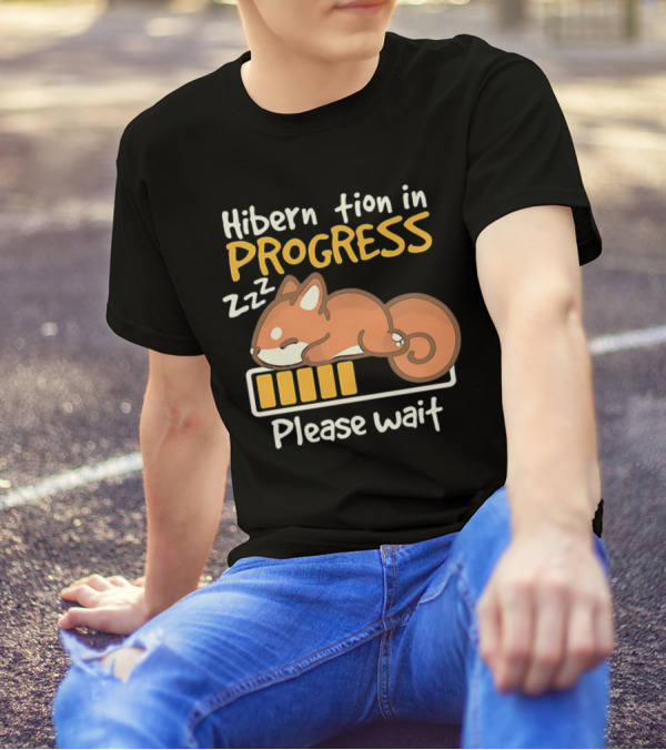 Hibernation In Progress Zzz Please Wait T-Shirt