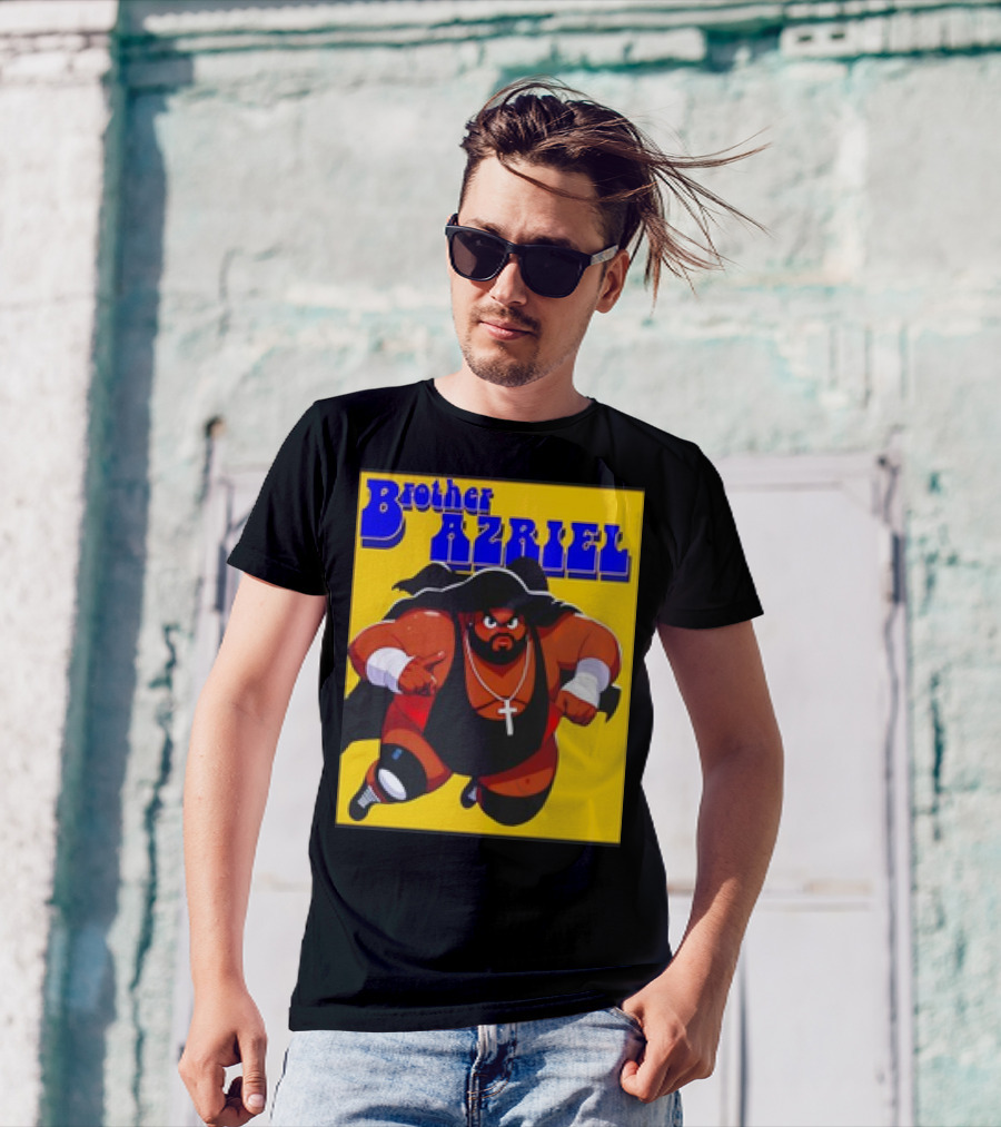 Brother Azriel Superhero Bold Text Comic T-Shirt