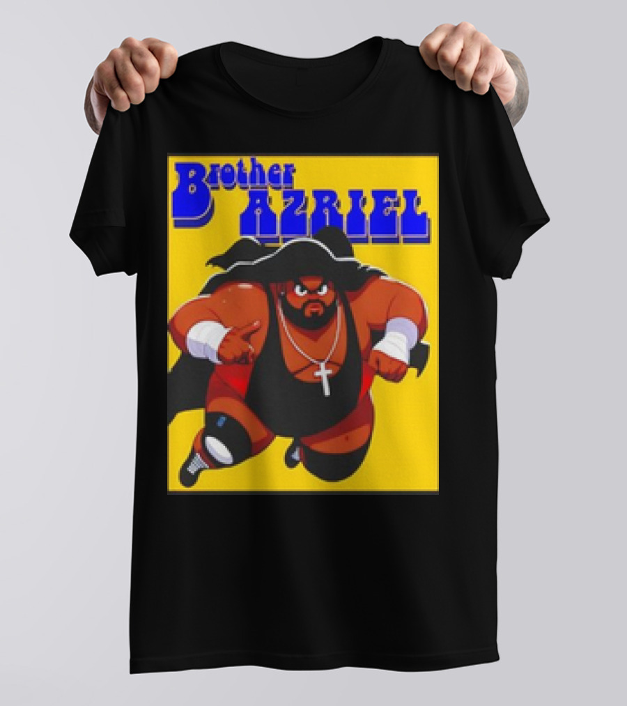 Brother Azriel Superhero Bold Text Comic T-Shirt