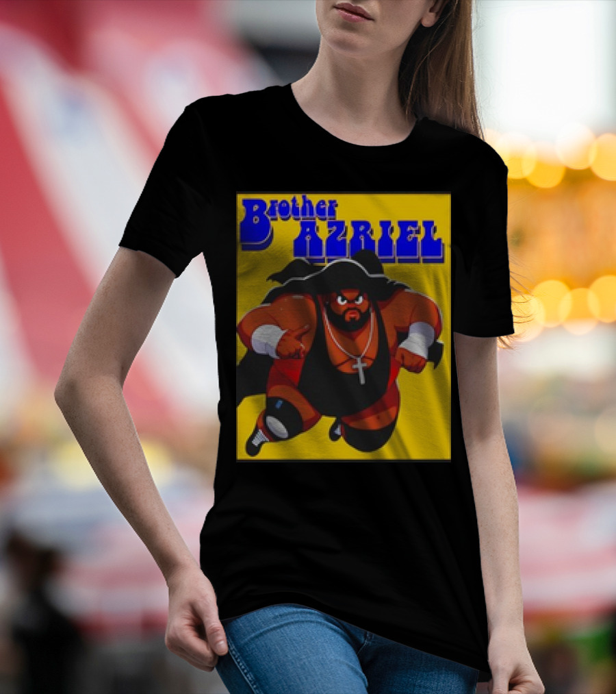 Brother Azriel Superhero Bold Text Comic T-Shirt