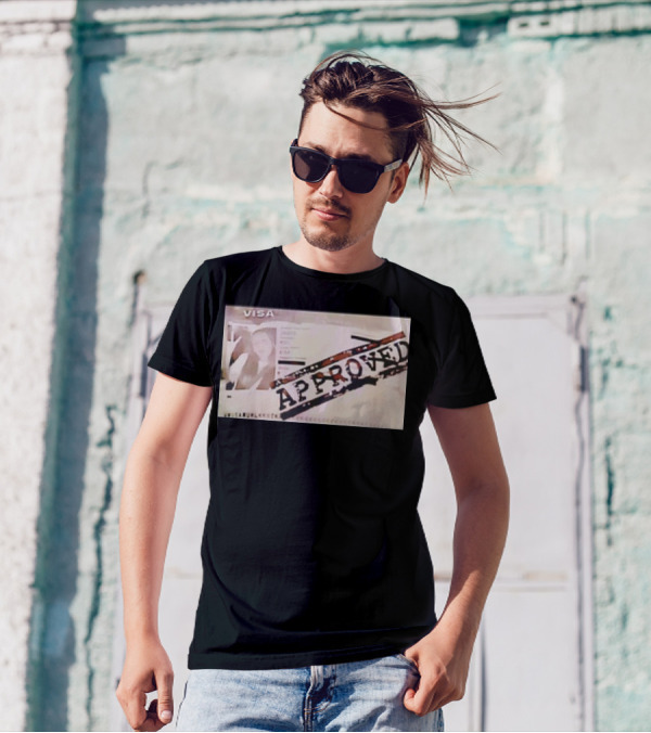 Visa Nika Muhl Approved Retro Passport Visa Approved T-Shirt
