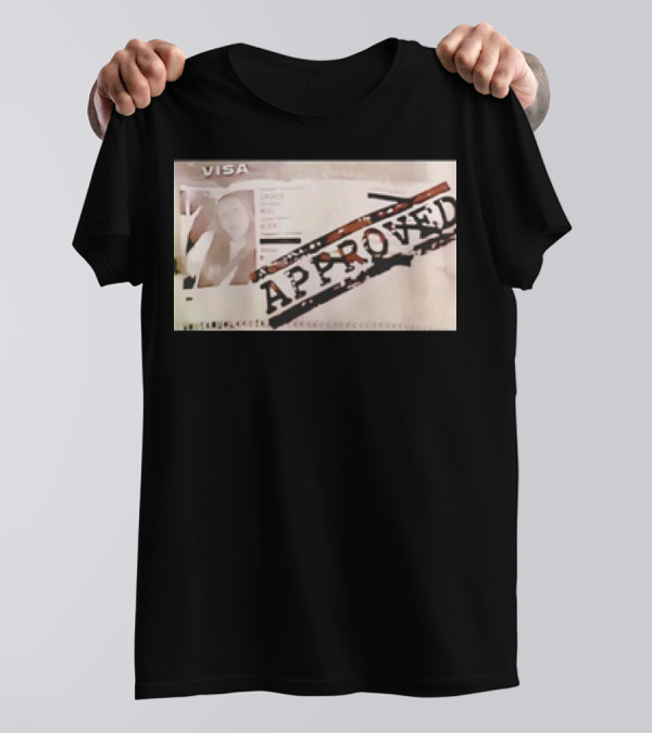 Visa Nika Muhl Approved Retro Passport Visa Approved T-Shirt
