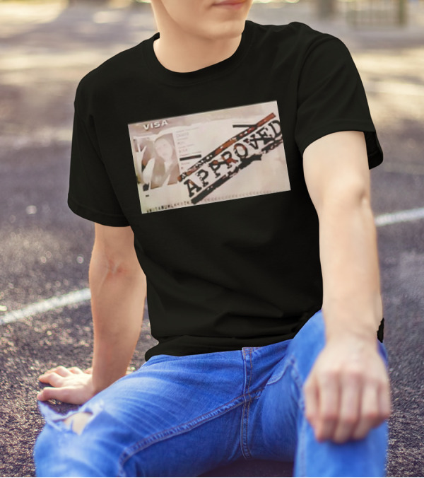 Visa Nika Muhl Approved Retro Passport Visa Approved T-Shirt