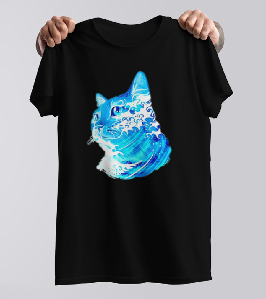 Vote Blue Cat Wave Kamala Harris 2024 Election T-Shirt