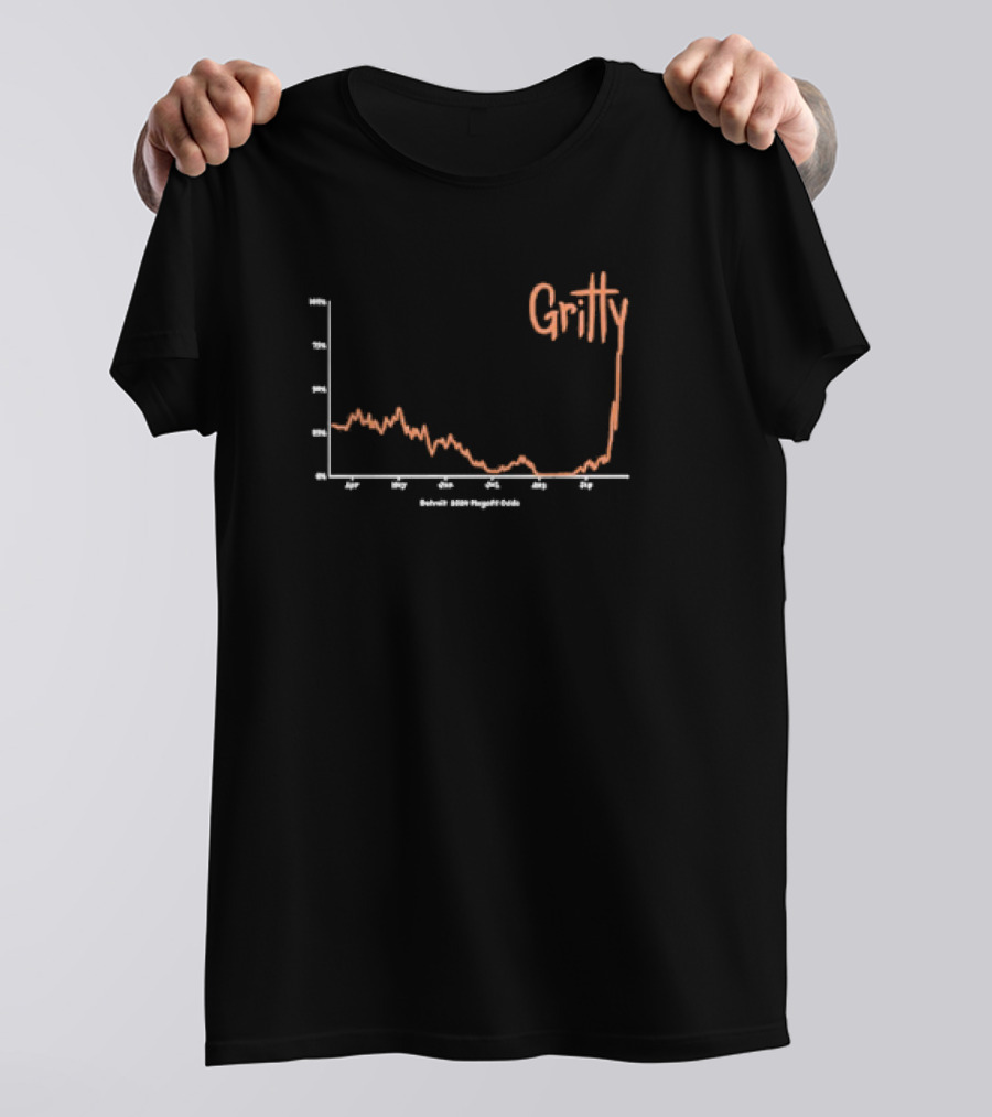 Gritty Detroit 2024 Playoff Magic Odds T-Shirt