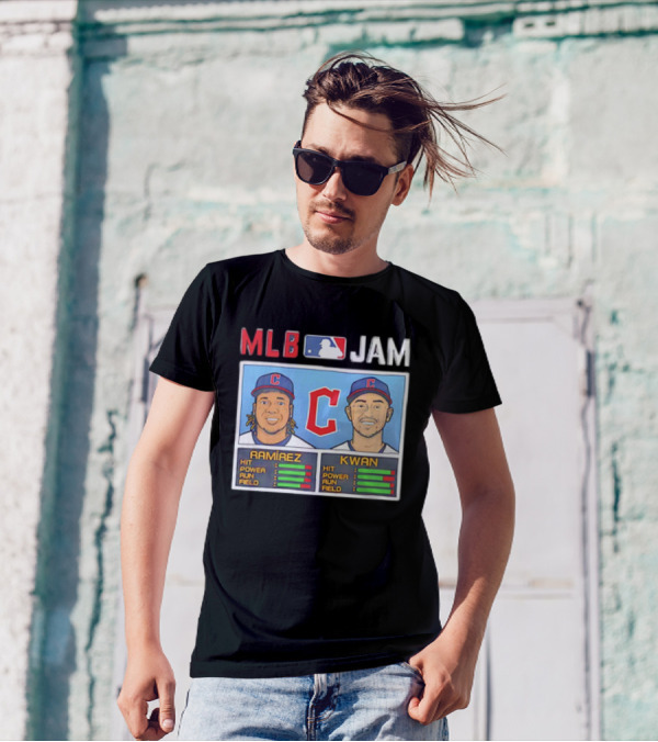 José Ramírez Steven Kwan Cleveland Guardians MLB Jam Vintage T-Shirt