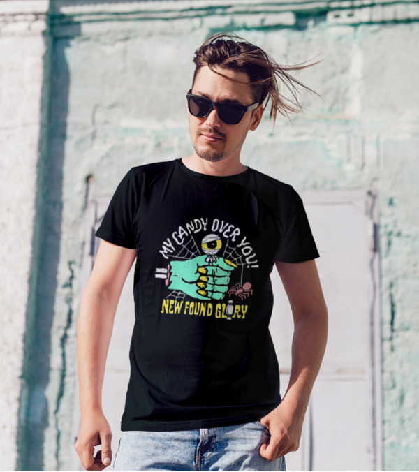 My Candy Over You New Found Glory Monster Hand Eyeball Spider Retro T-Shirt