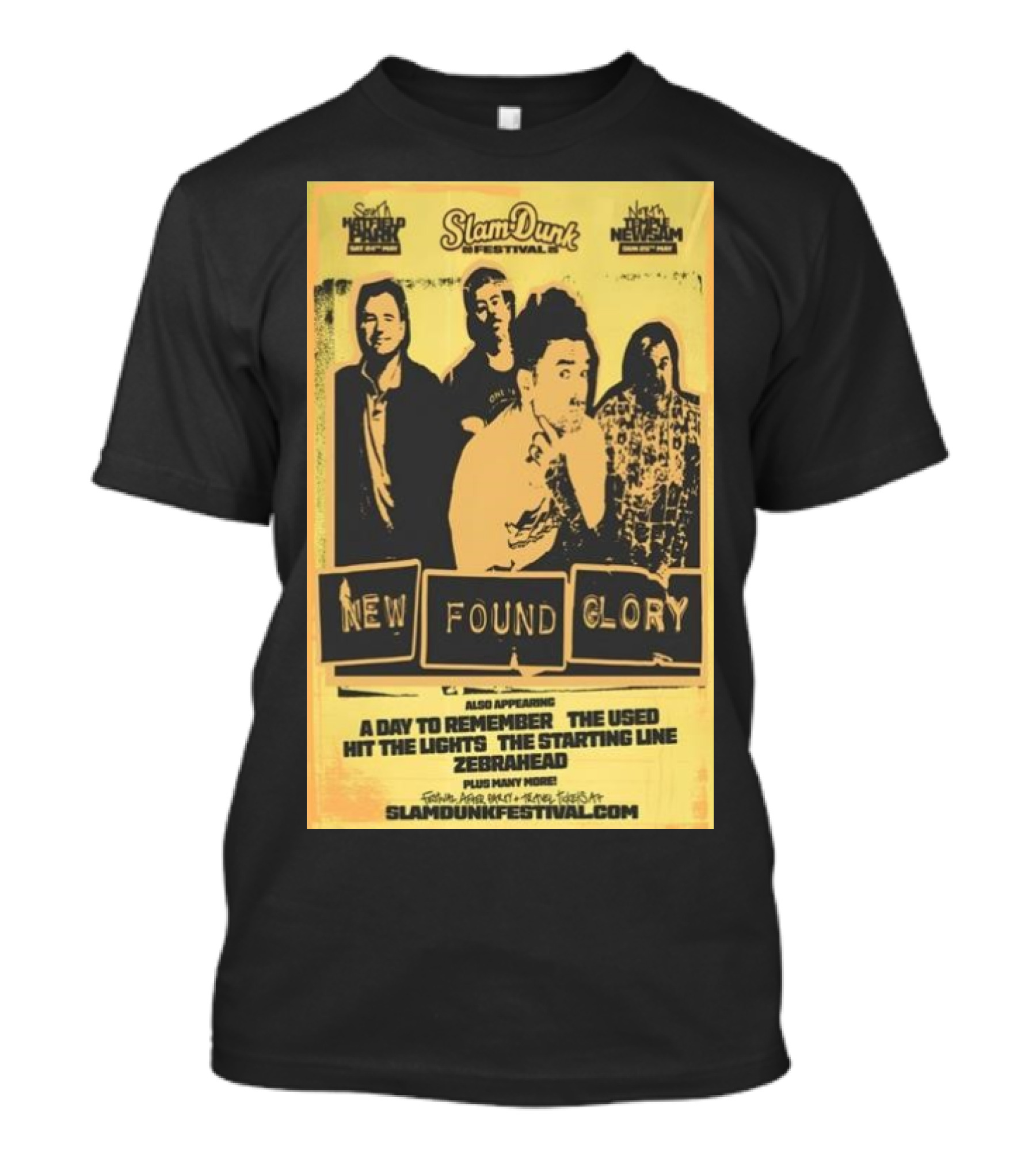 Slam Dunk Festival New Found Glory The Used A Day To Remember Hit The Lights 2025 T-Shirt