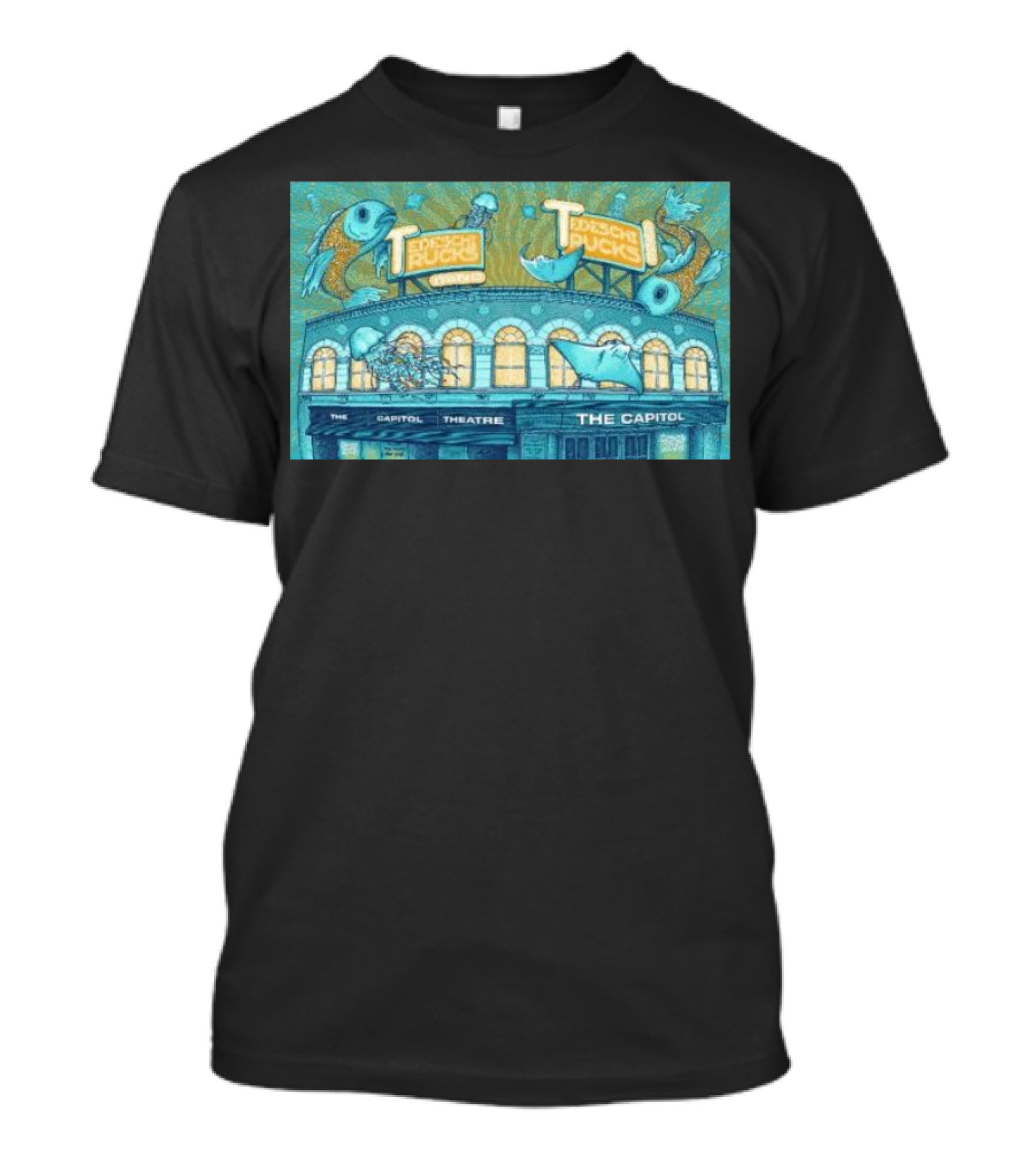 Tedeschi Trucks Band Capitol Theatre October 8-9 2024 Port Chester New York Tour Fish T-Shirt
