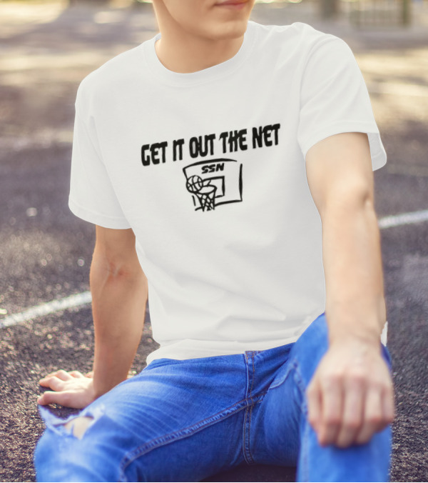 Get It Out The Net Basketball SSN Backboard Netting T-Shirt