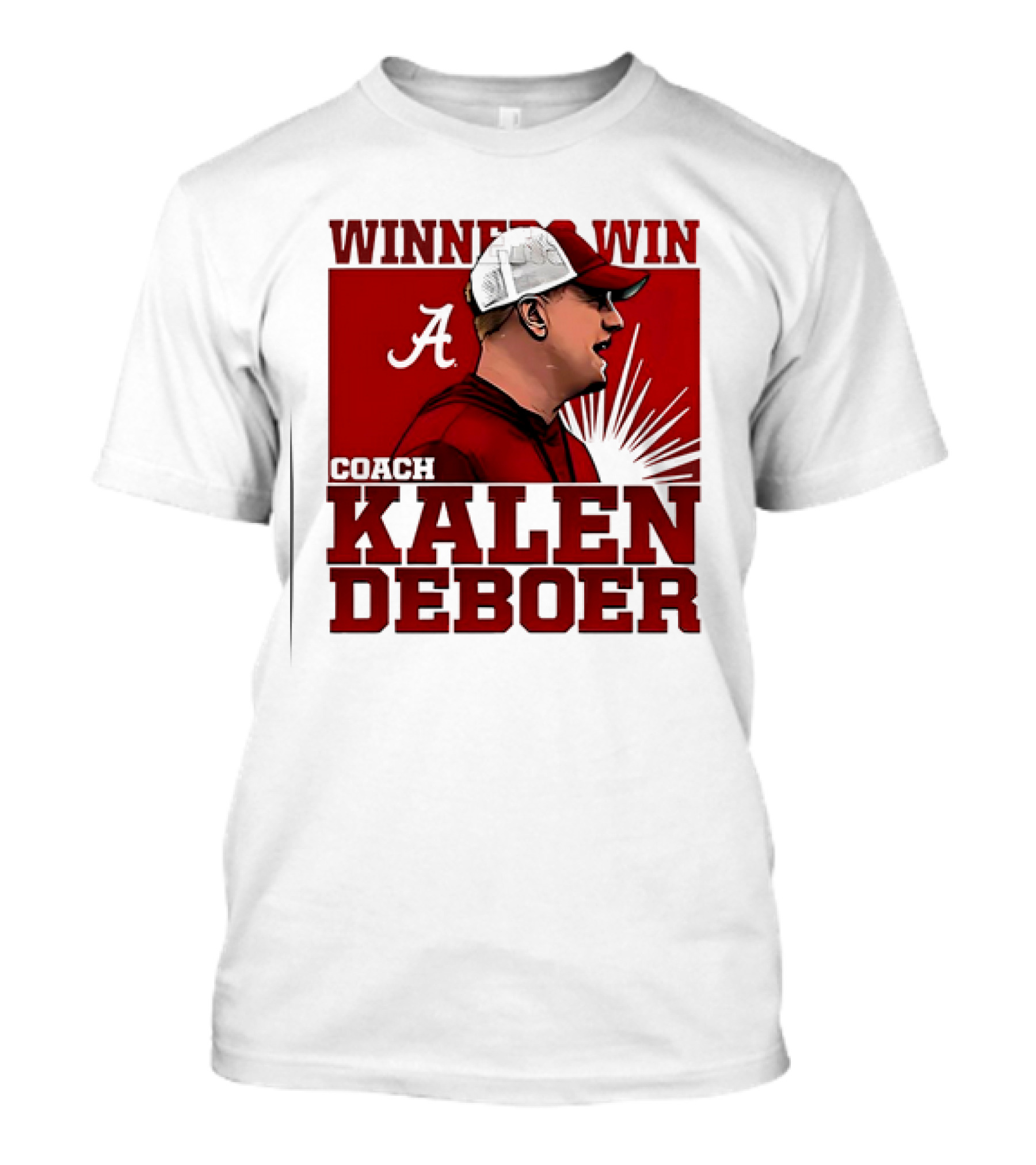 Winner Win Coach Kalen DeBoer Alabama Crimson Tide T-Shirt
